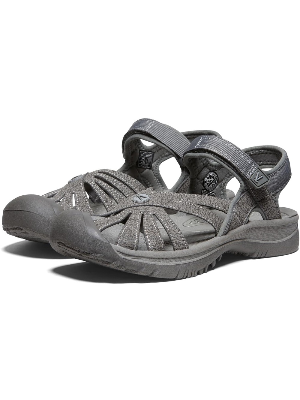 Keen Rose Women's Gray Closed-Toe Strappy Sport Sandals Sz 7 NIB